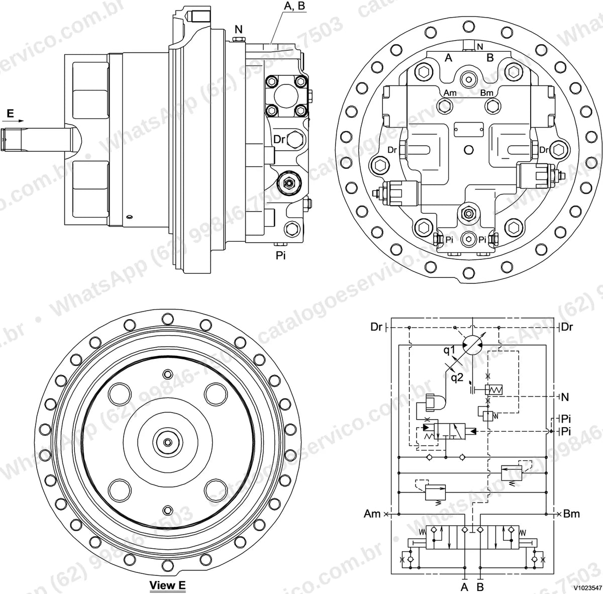 Manual de serviço Volvo EC330C L: ilustração técnica 2