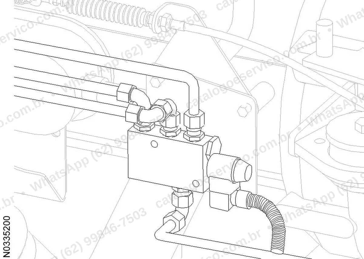 Manual de serviço Volvo EC390: ilustração técnica 3