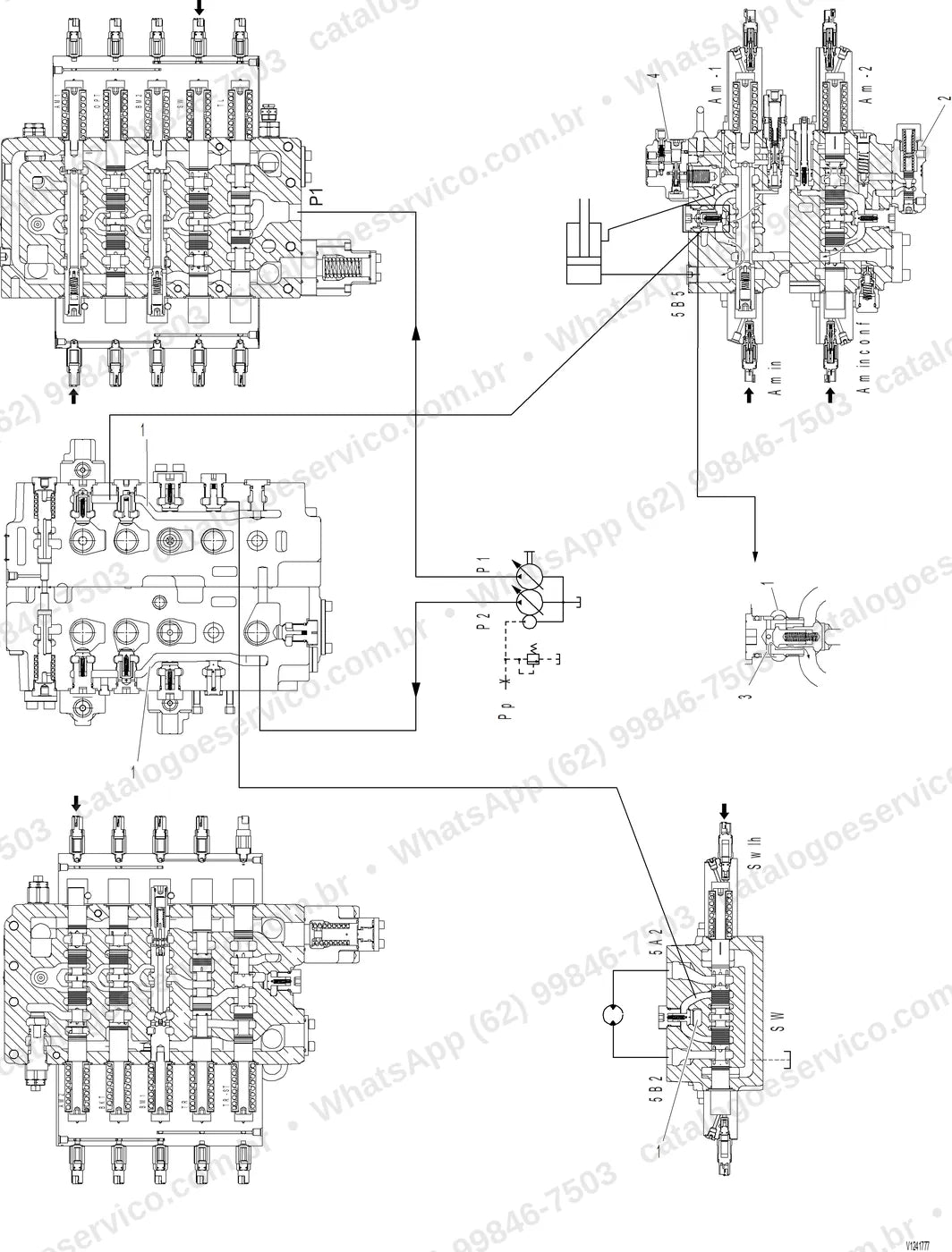 Manual de serviço Volvo EC400F (HR5, L3, L5, LR3, LR5, NL5): ilustração técnica 2