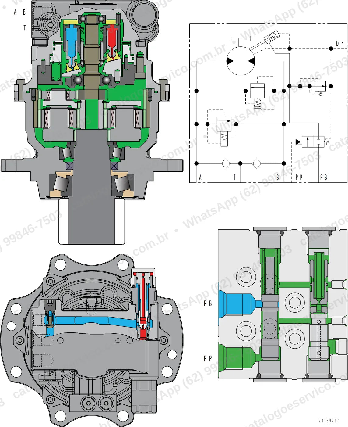 Manual de serviço Volvo EC55 Electric: ilustração técnica 2