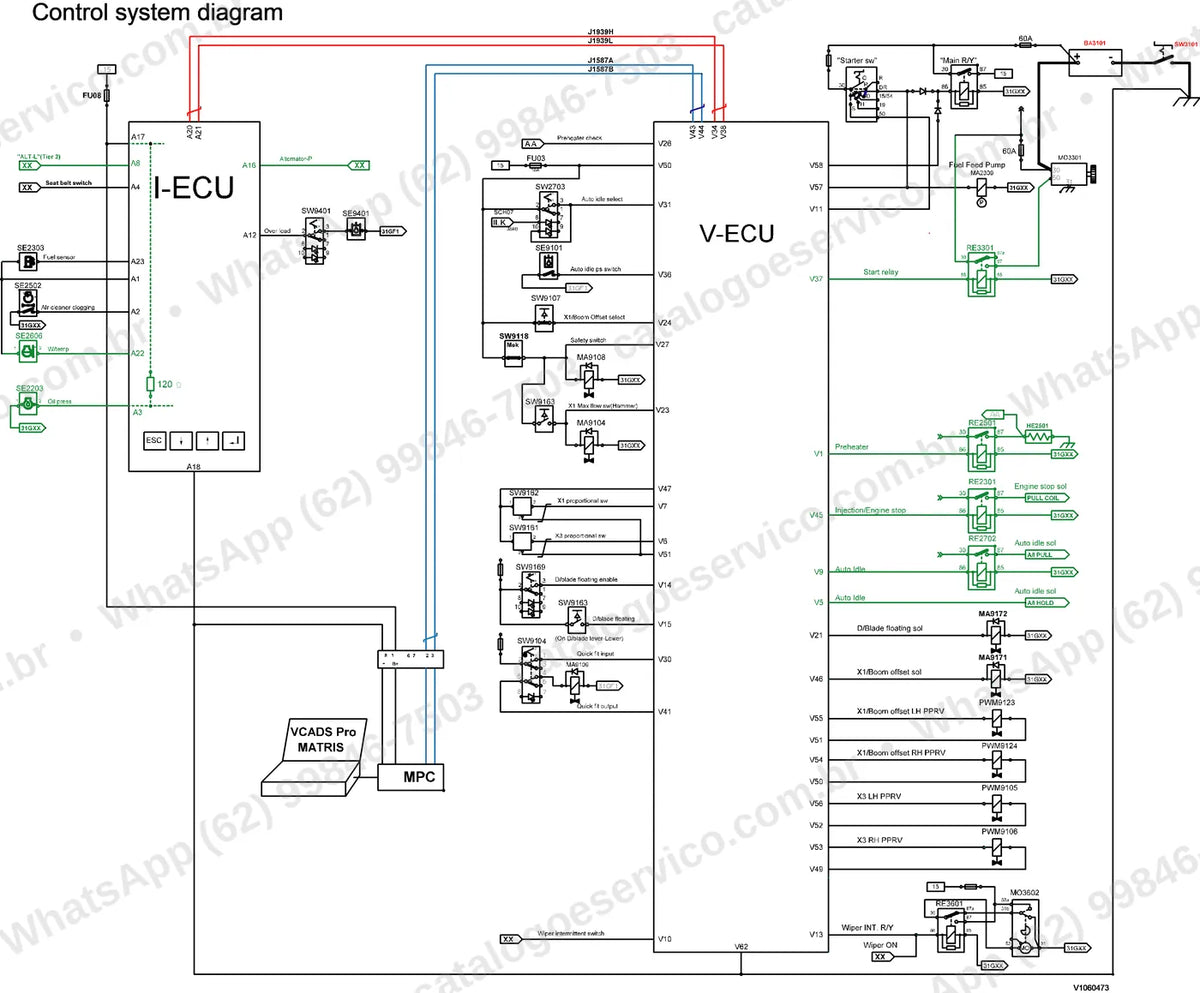 Manual de serviço Volvo EC60C: ilustração técnica 2