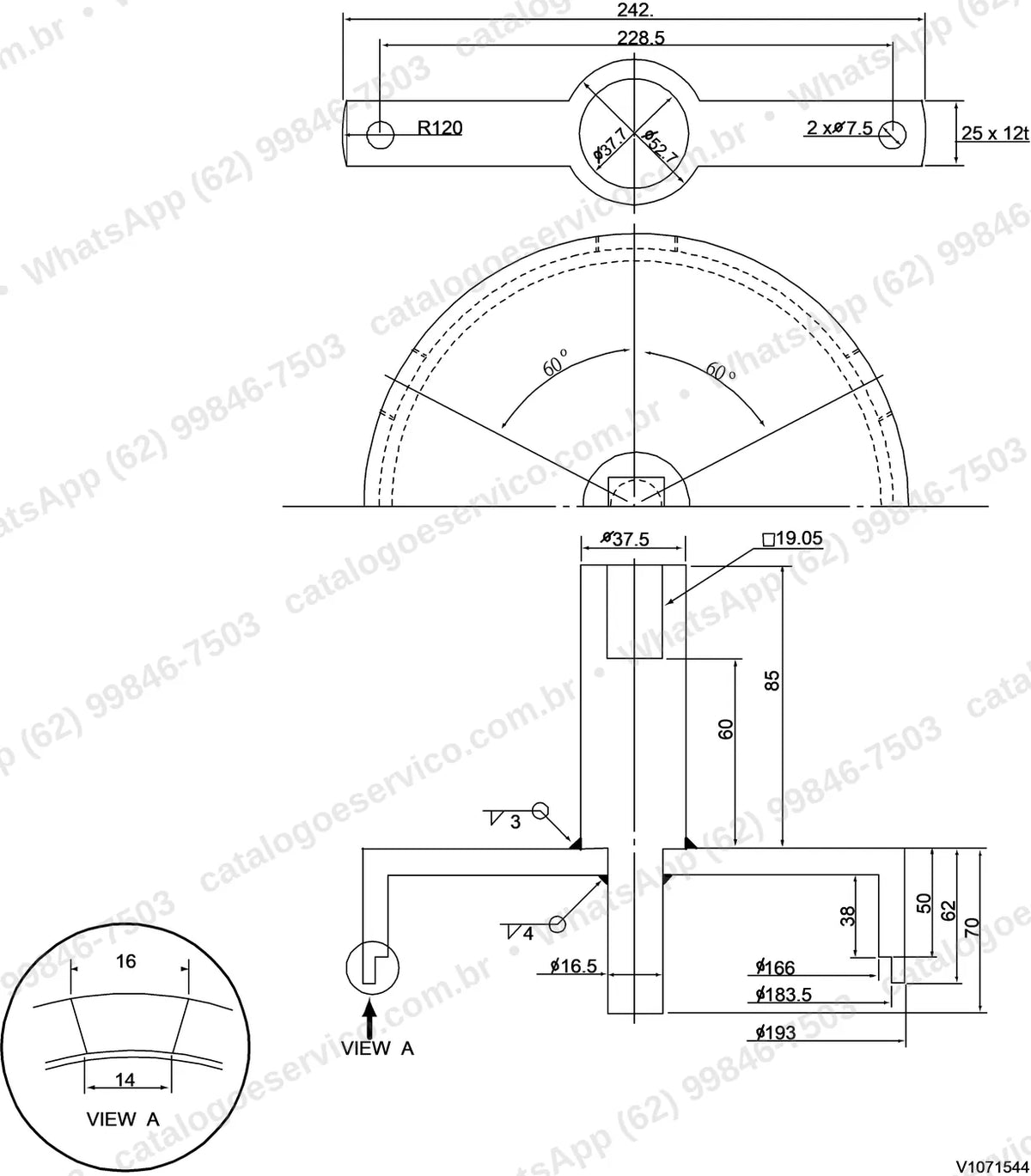 Manual de serviço Volvo EC60C: ilustração técnica 4