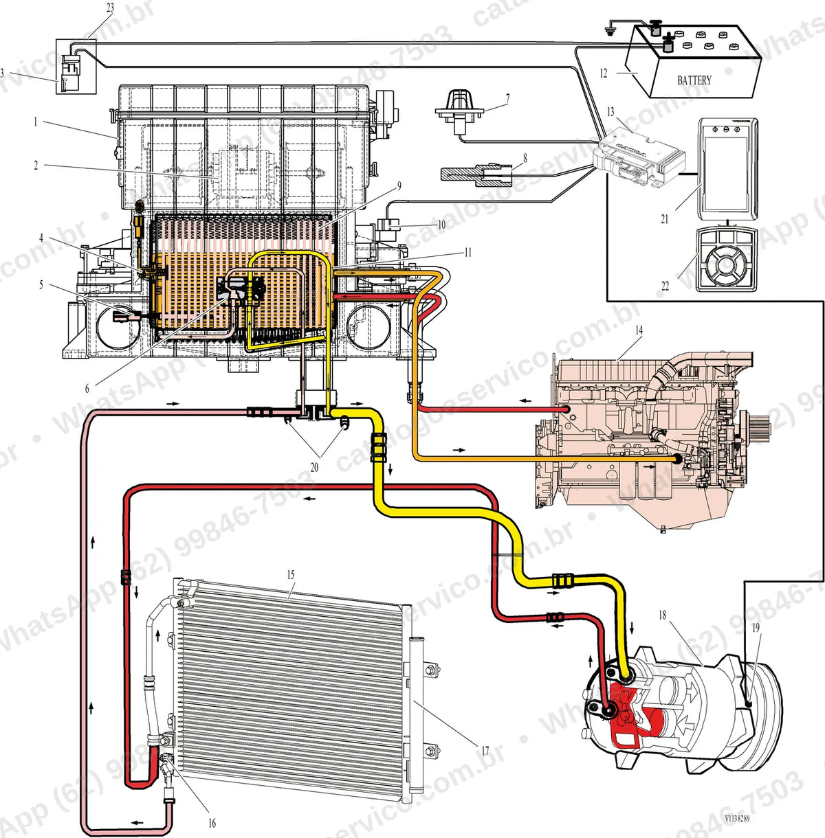 Manual de serviço Volvo EC750E (HR, L): ilustração técnica 4