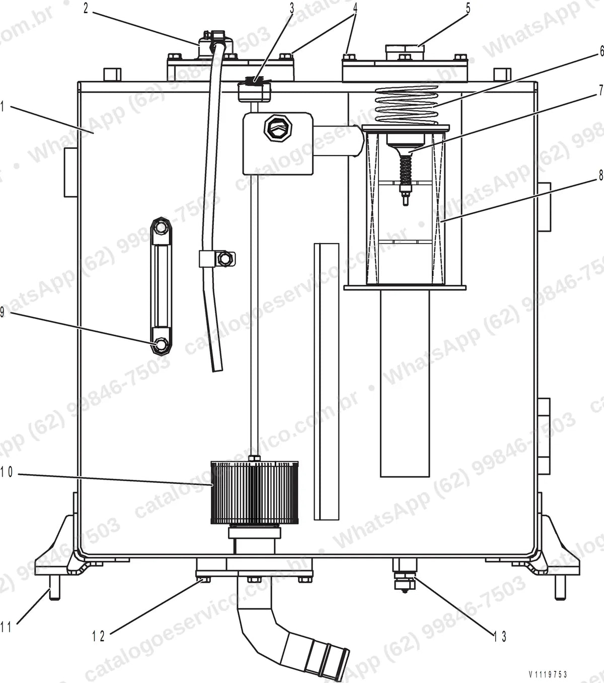 Manual de serviço Volvo EC75D e EC75D AG: ilustração técnica 4