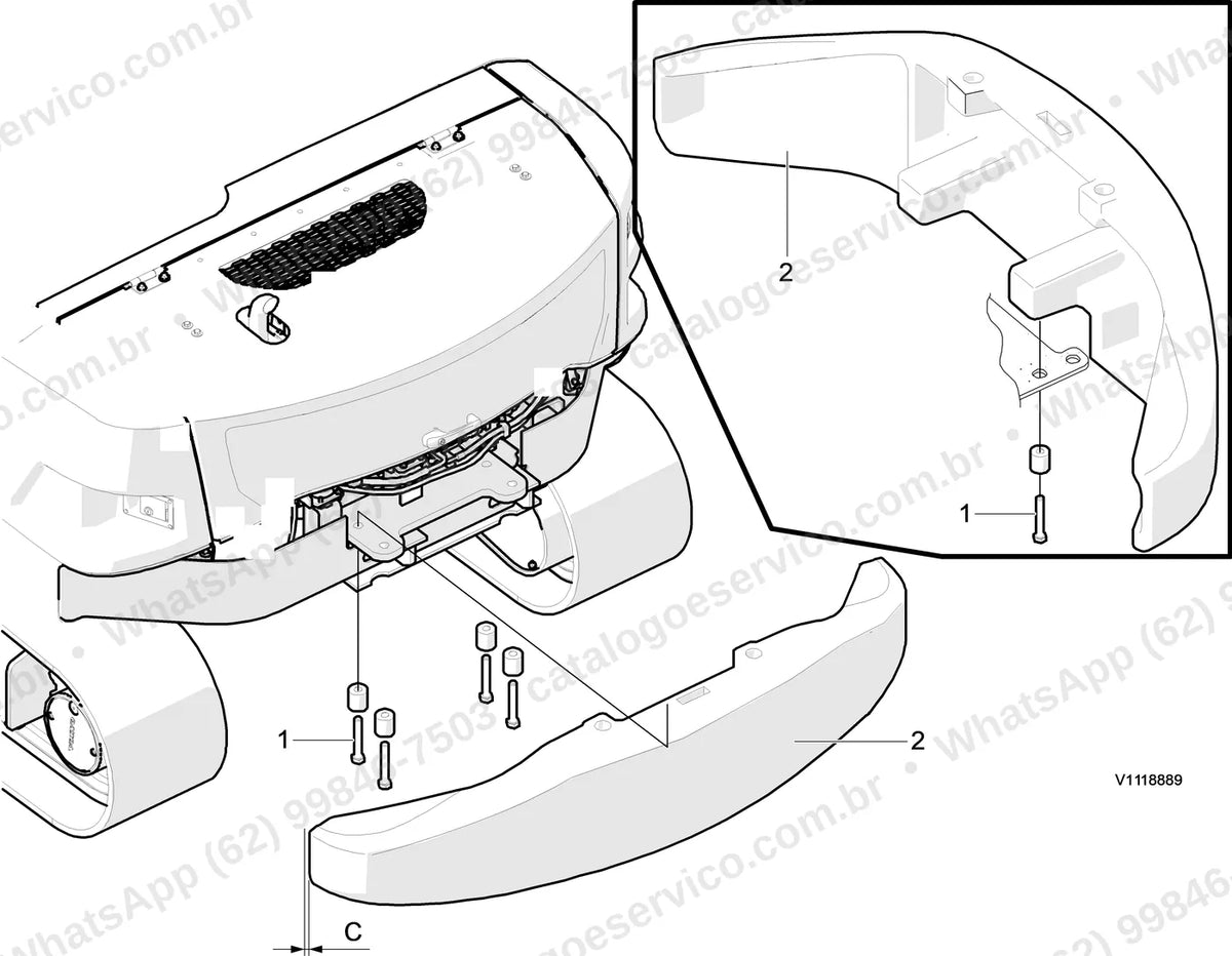 Manual de serviço Volvo EC80D: ilustração técnica 3