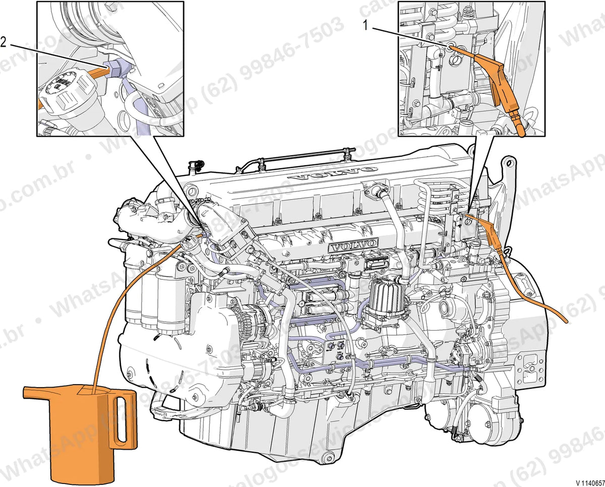 Manual de serviço Volvo EC950F (L, LC4): ilustração técnica 3