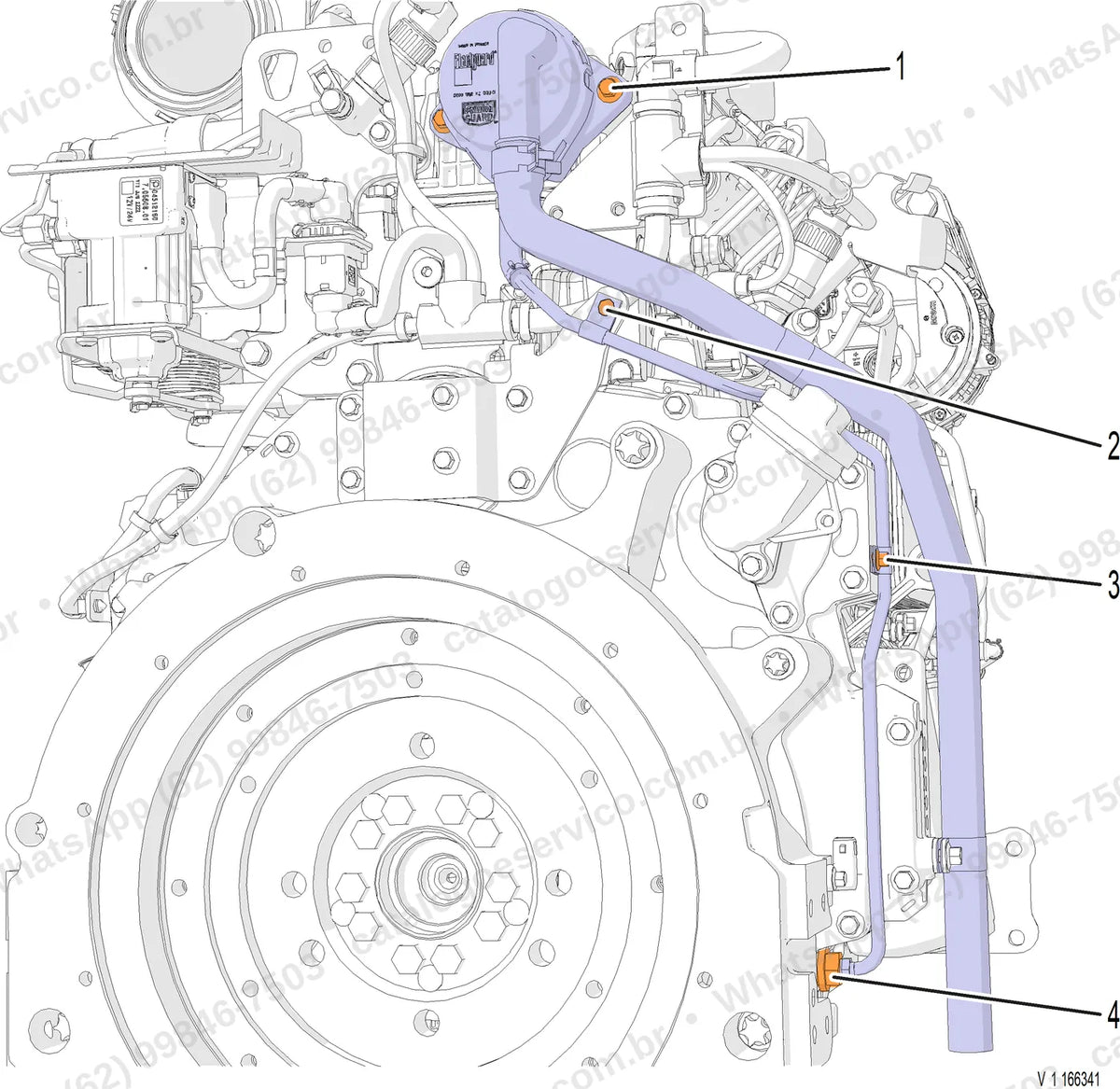 Manual de serviço Volvo ECR145E (L, LM): ilustração técnica 3