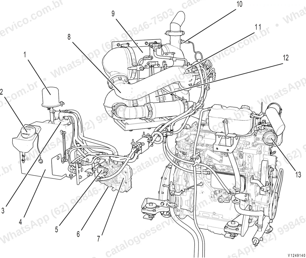 Manual de serviço Volvo ECR145F L5: ilustração técnica 2