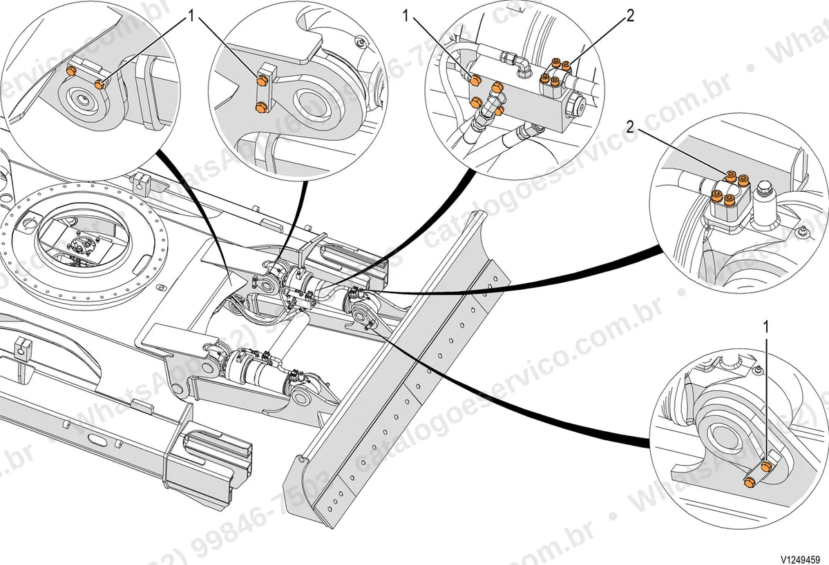 Manual de serviço Volvo ECR145F L5: ilustração técnica 4