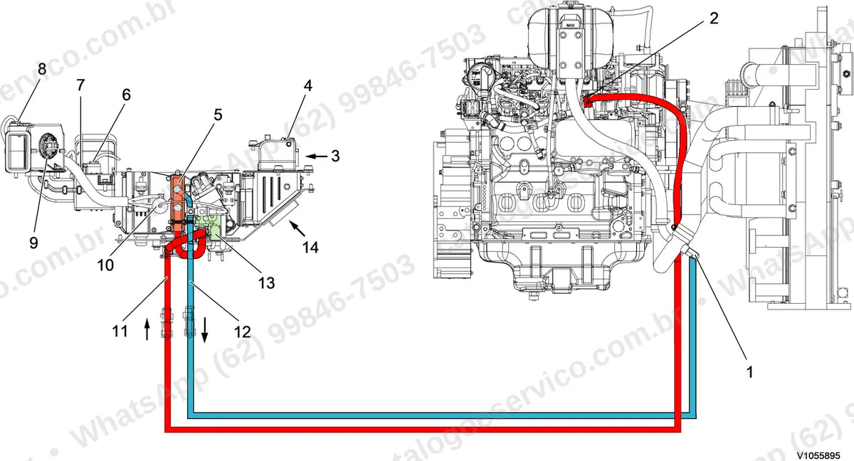 Manual de serviço Volvo ECR235C L: ilustração técnica 4