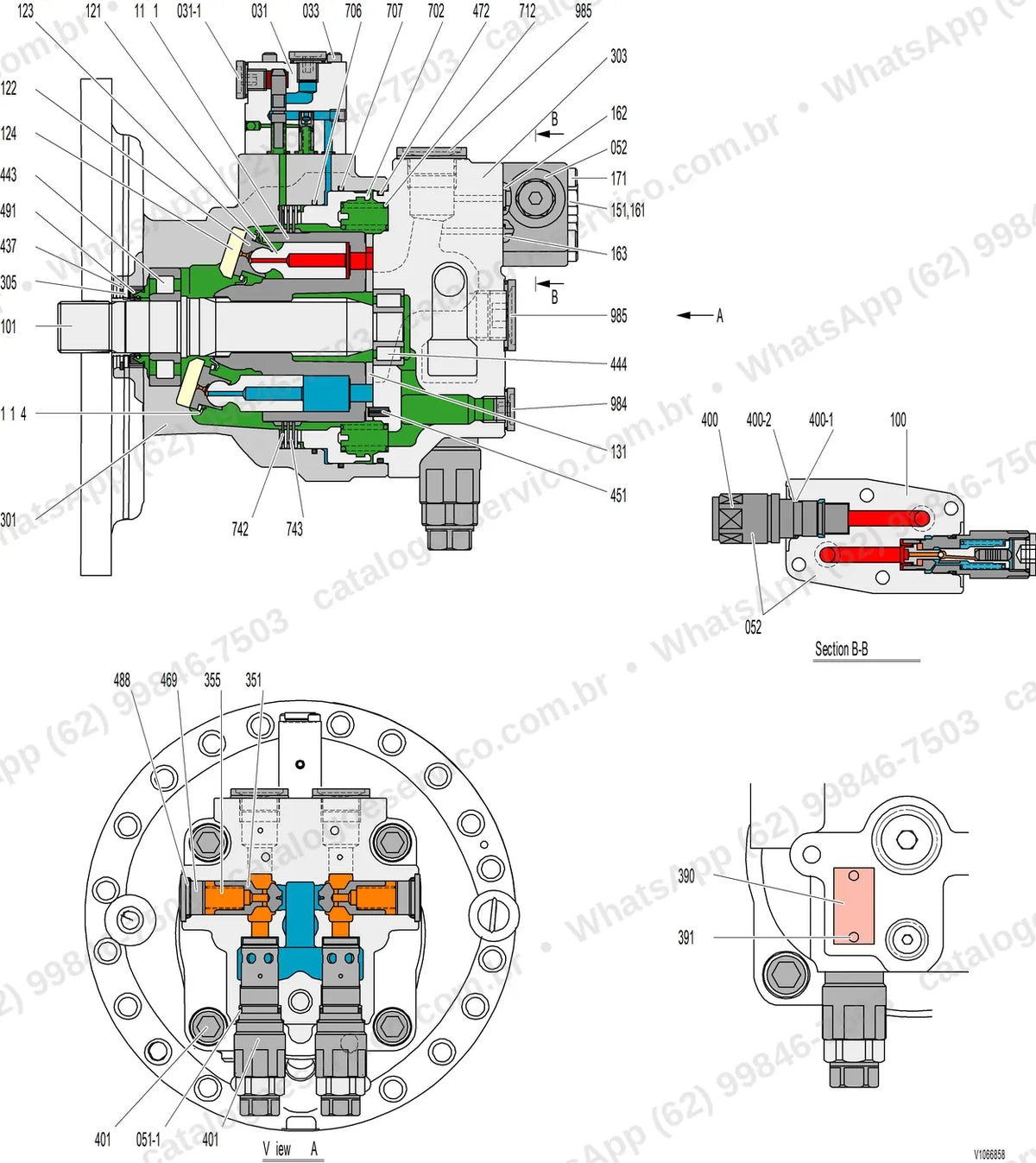 Manual de serviço Volvo ECR355E (L, NL): ilustração técnica 2