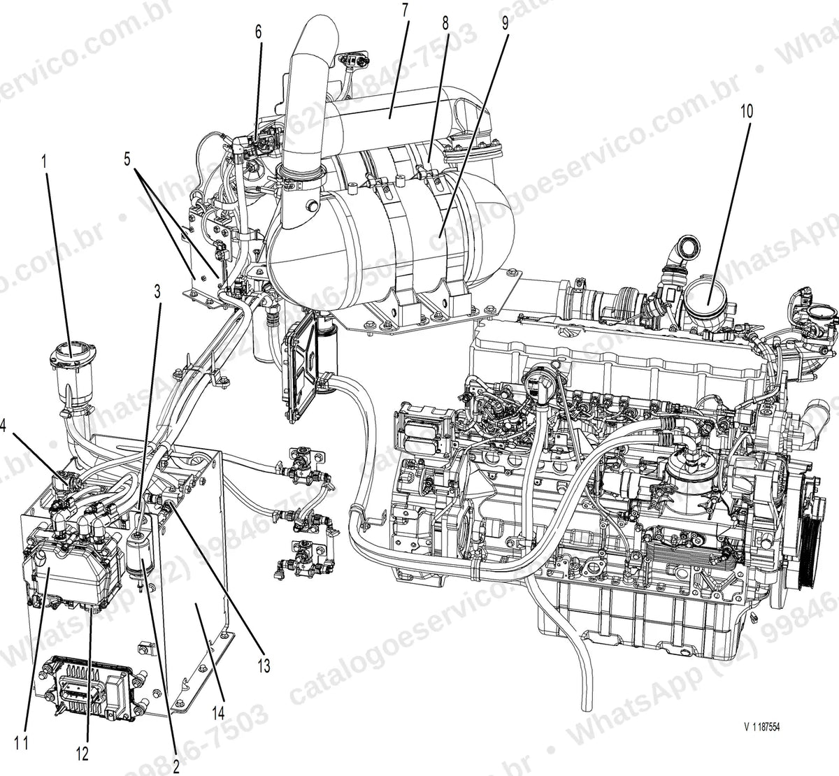 Manual de serviço Volvo ECR355E (L, NL): ilustração técnica 3