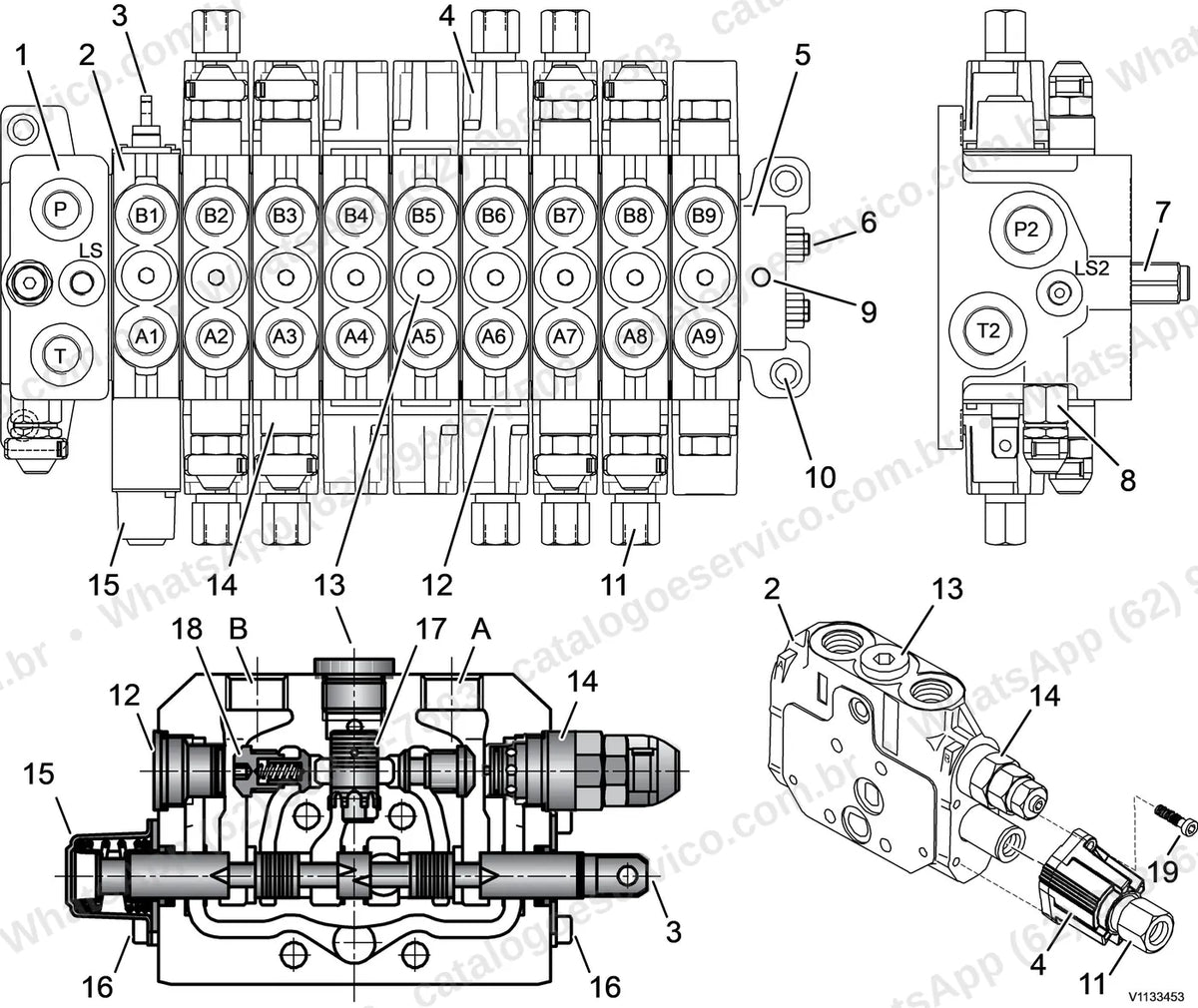 Manual de serviço Volvo ECR50D: ilustração técnica 4