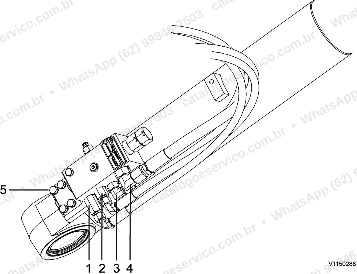 Manual de serviço Volvo ECR58D: ilustração técnica 3