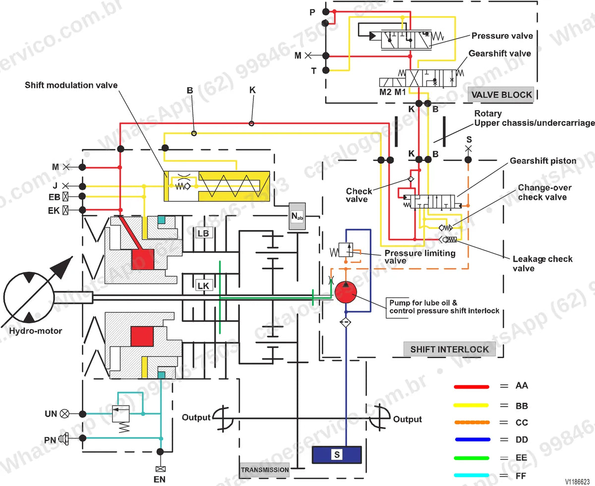 Manual de serviço Volvo EW205E e EW205E C4: ilustração técnica 1
