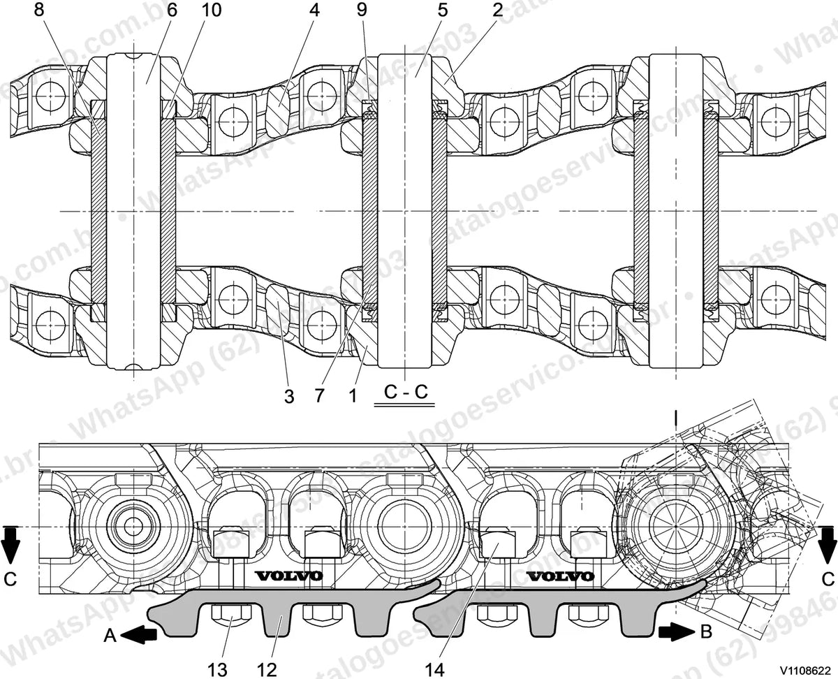 Manual de serviço Volvo FC2121C: ilustração técnica 4