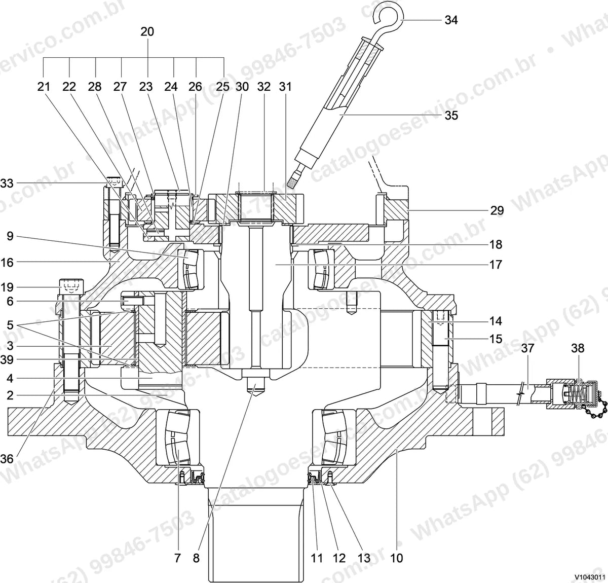 Manual de serviço Volvo FC2924C: ilustração técnica 1