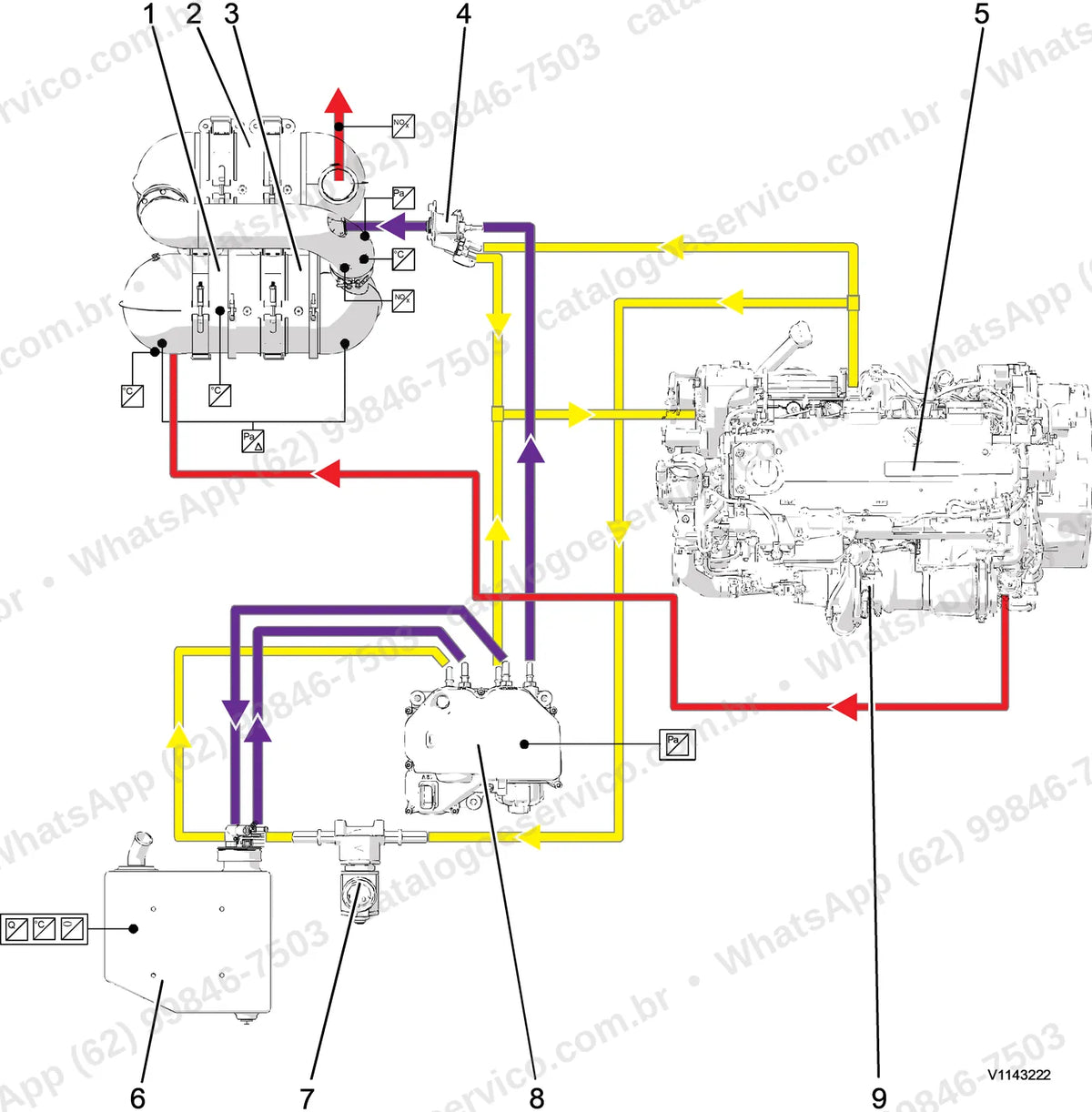 Manual de serviço Volvo G960C: ilustração técnica 3