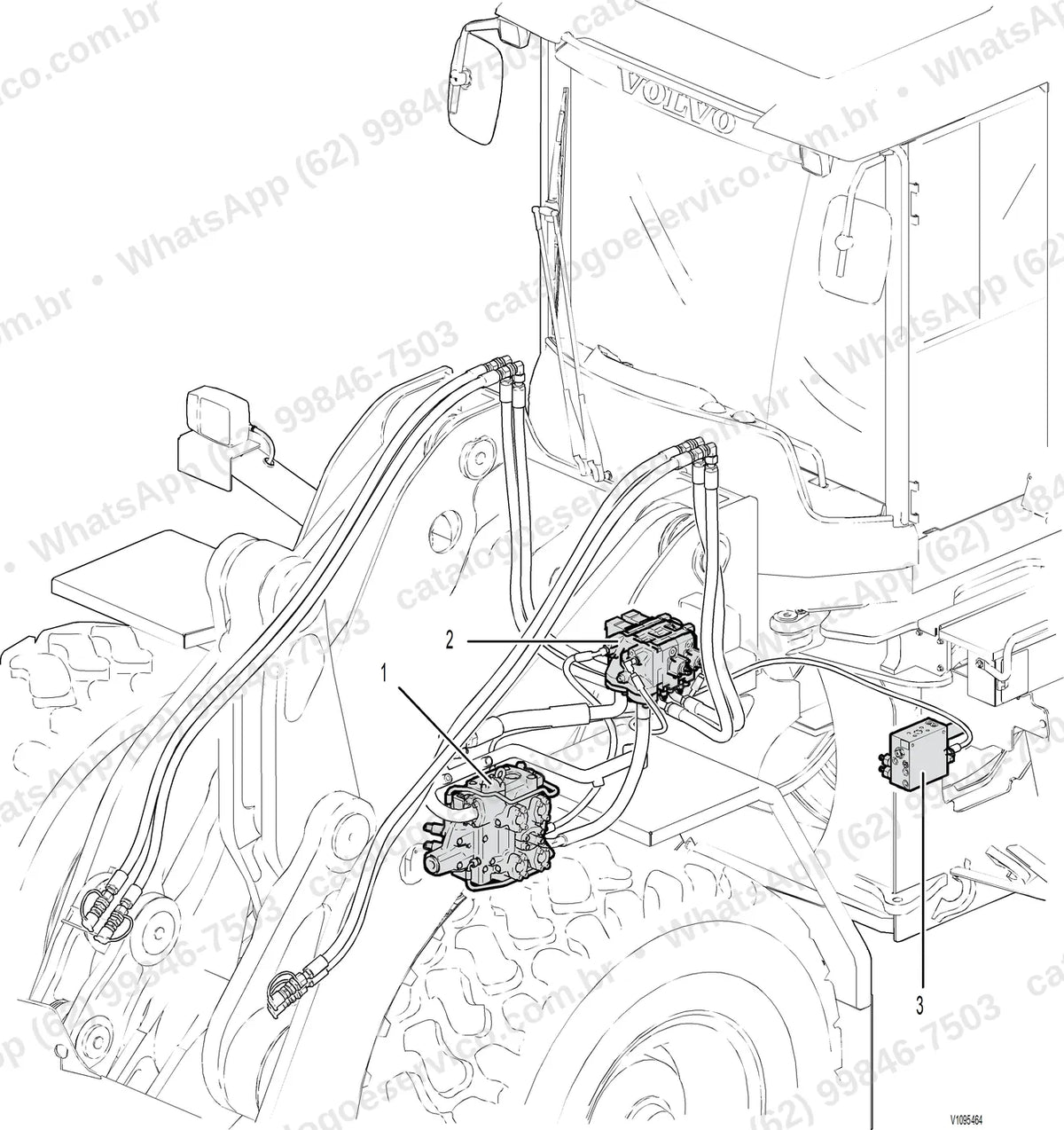 Manual de serviço Volvo L120G e L120G Z: ilustração técnica 2