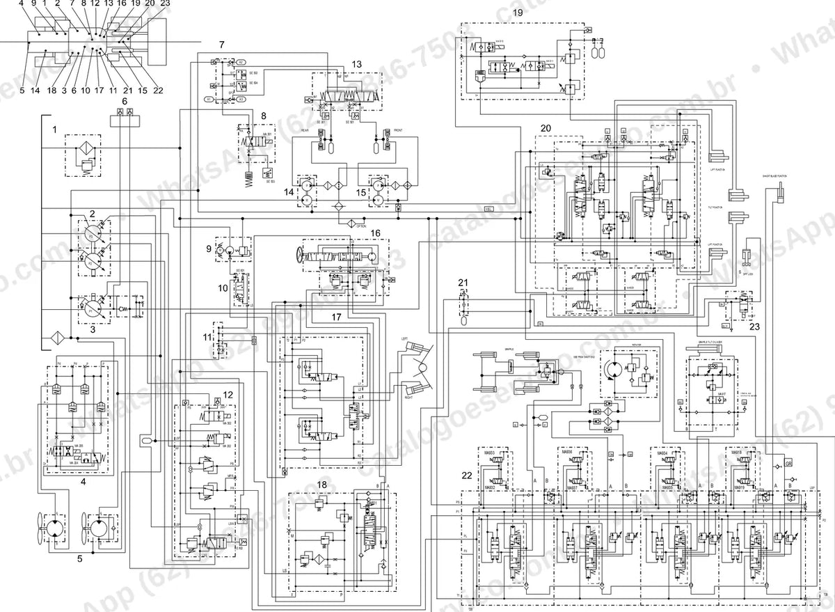 Manual de serviço Volvo L180E HL: ilustração técnica 1