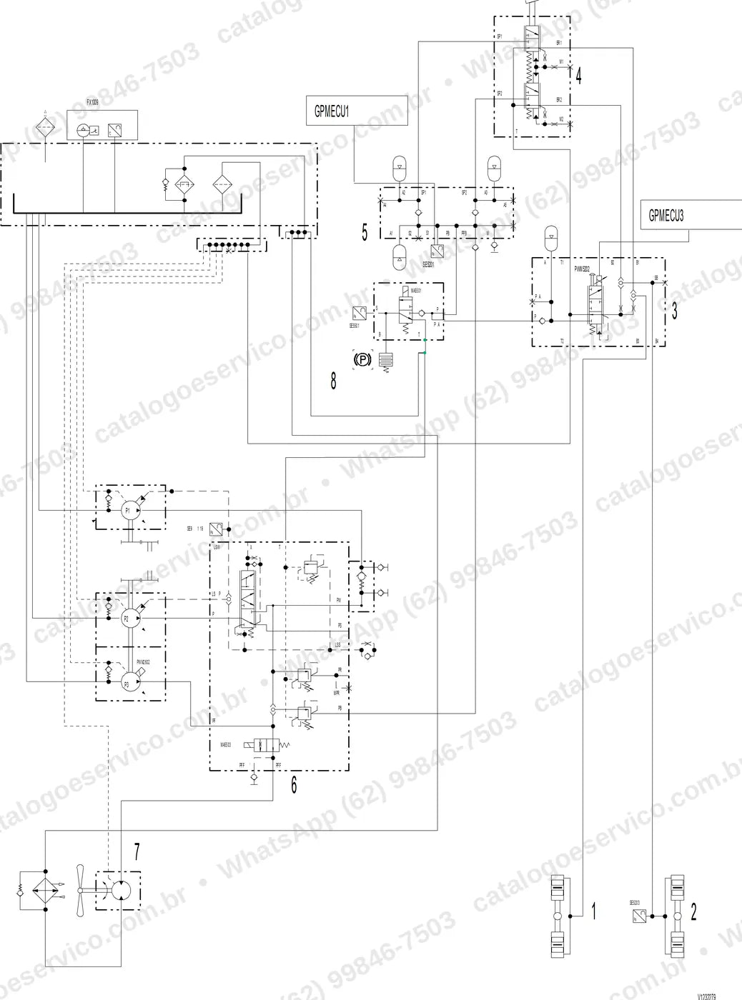Manual de serviço Volvo L200H HL: ilustração técnica 2
