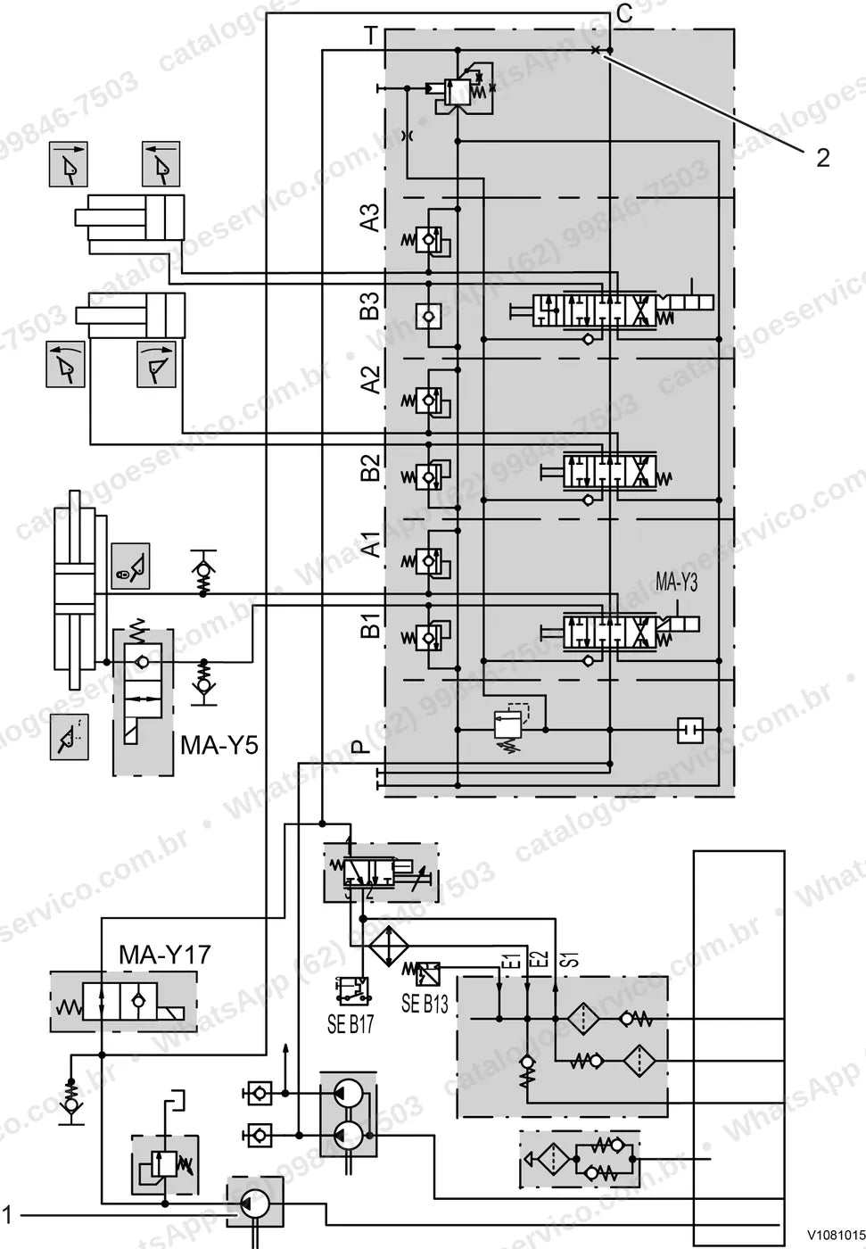 Manual de serviço Volvo L20F: ilustração técnica 1