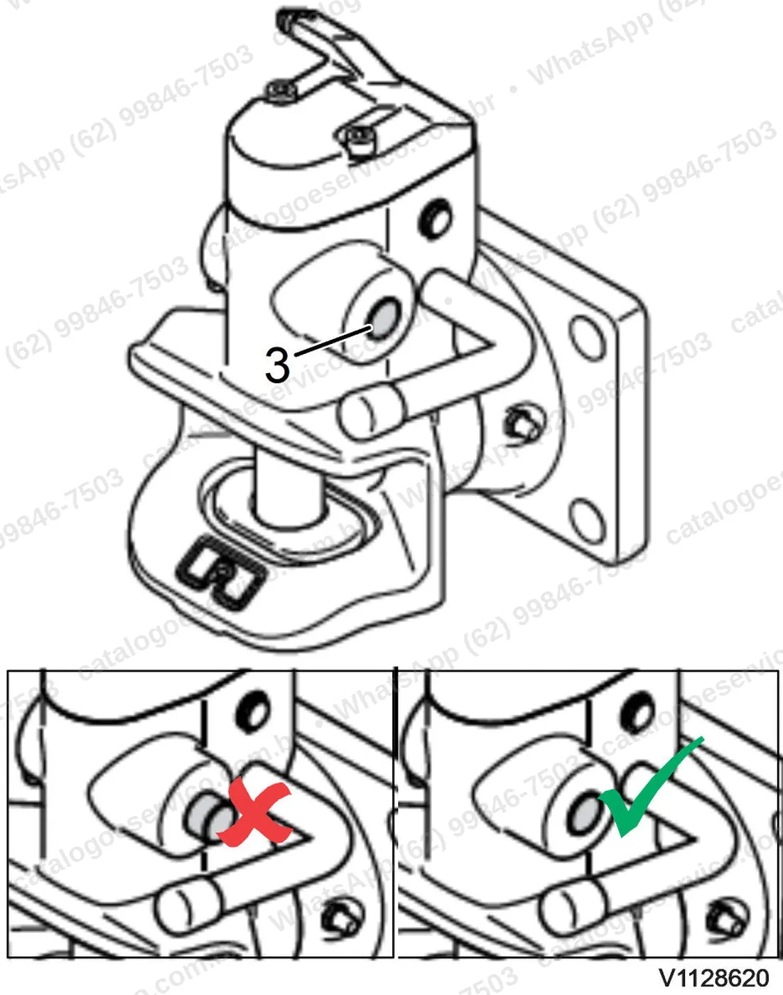 Manual de serviço Volvo L20F: ilustração técnica 3