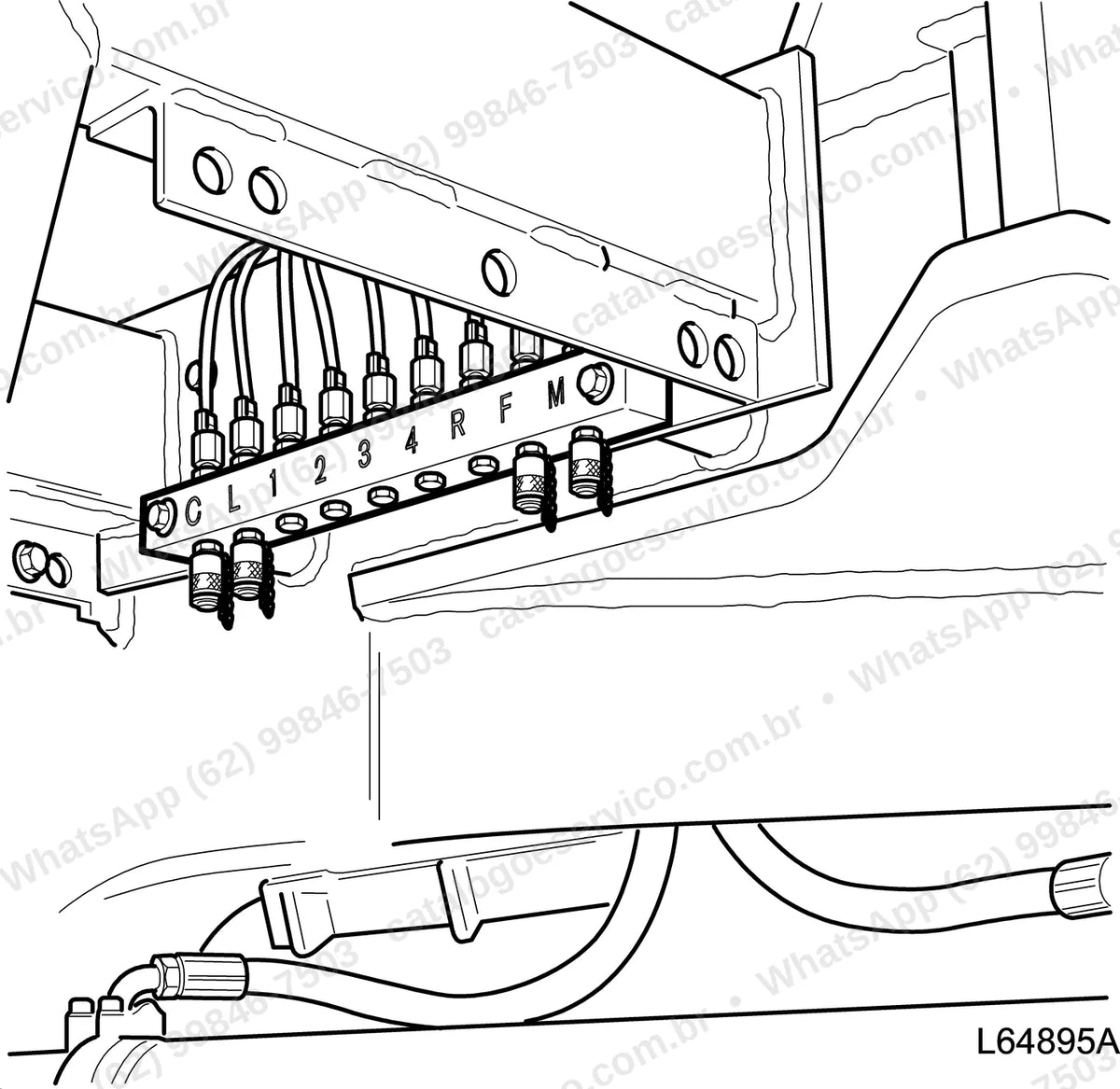 Manual de serviço Volvo L220E: ilustração técnica 2