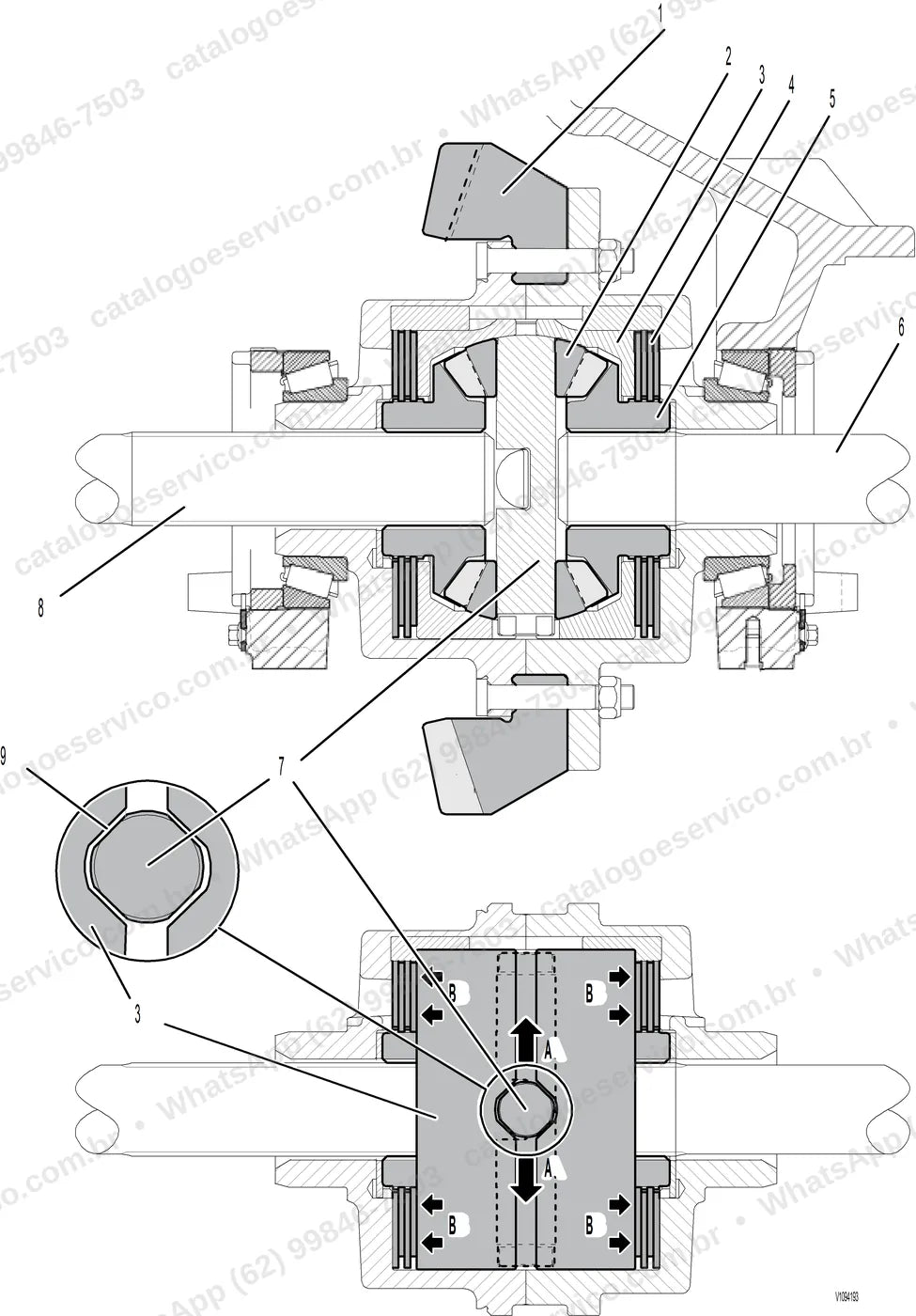 Manual de serviço Volvo L220G: ilustração técnica 3