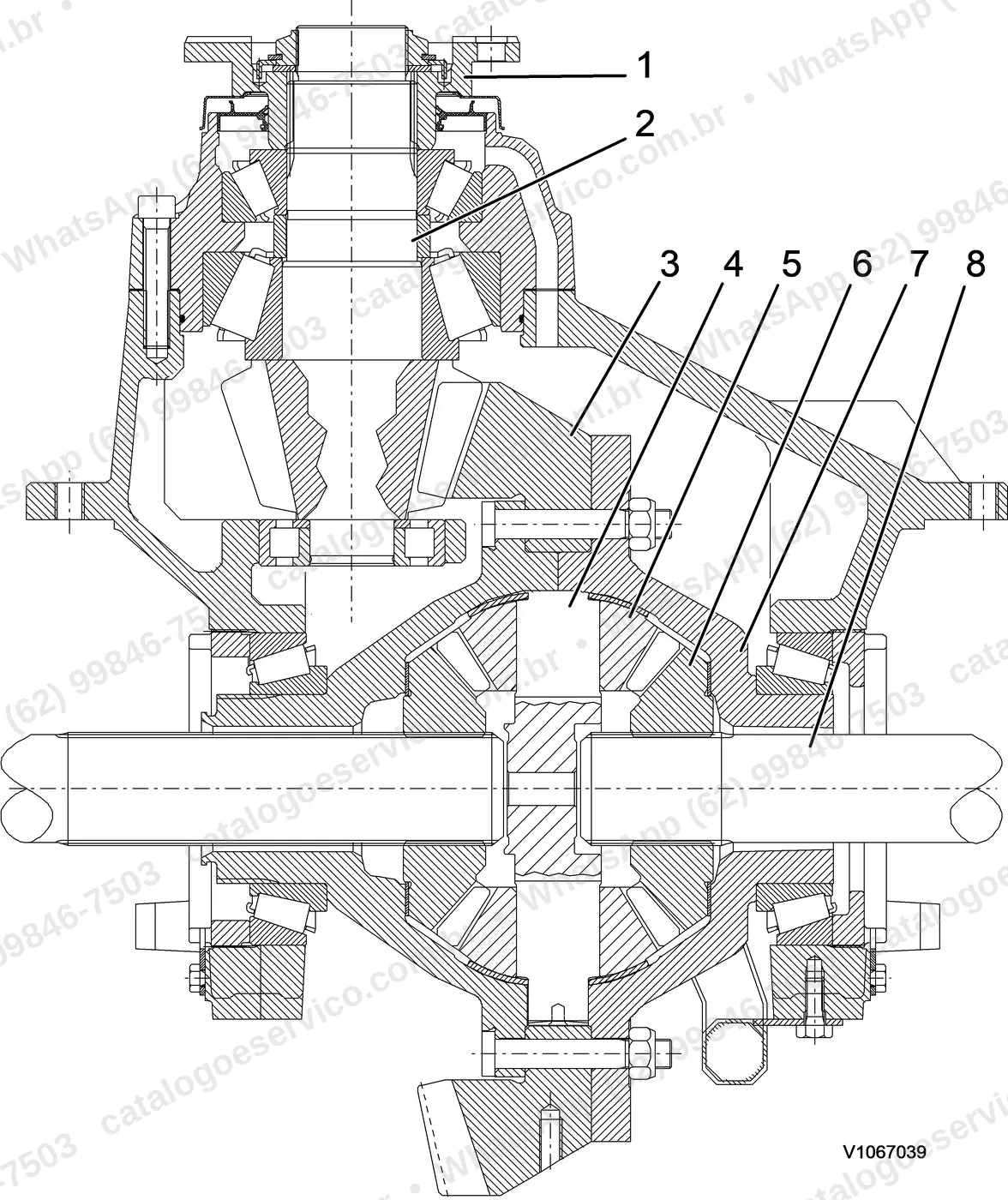 Manual de serviço Volvo L250G: ilustração técnica 4