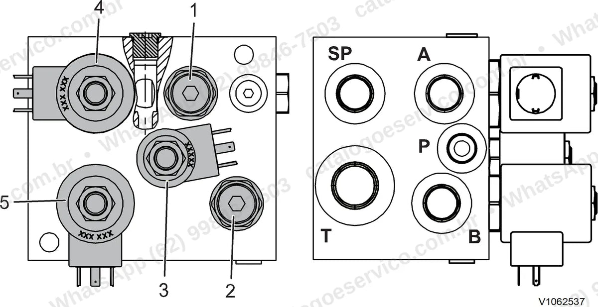 Manual de serviço Volvo L25H: ilustração técnica 4