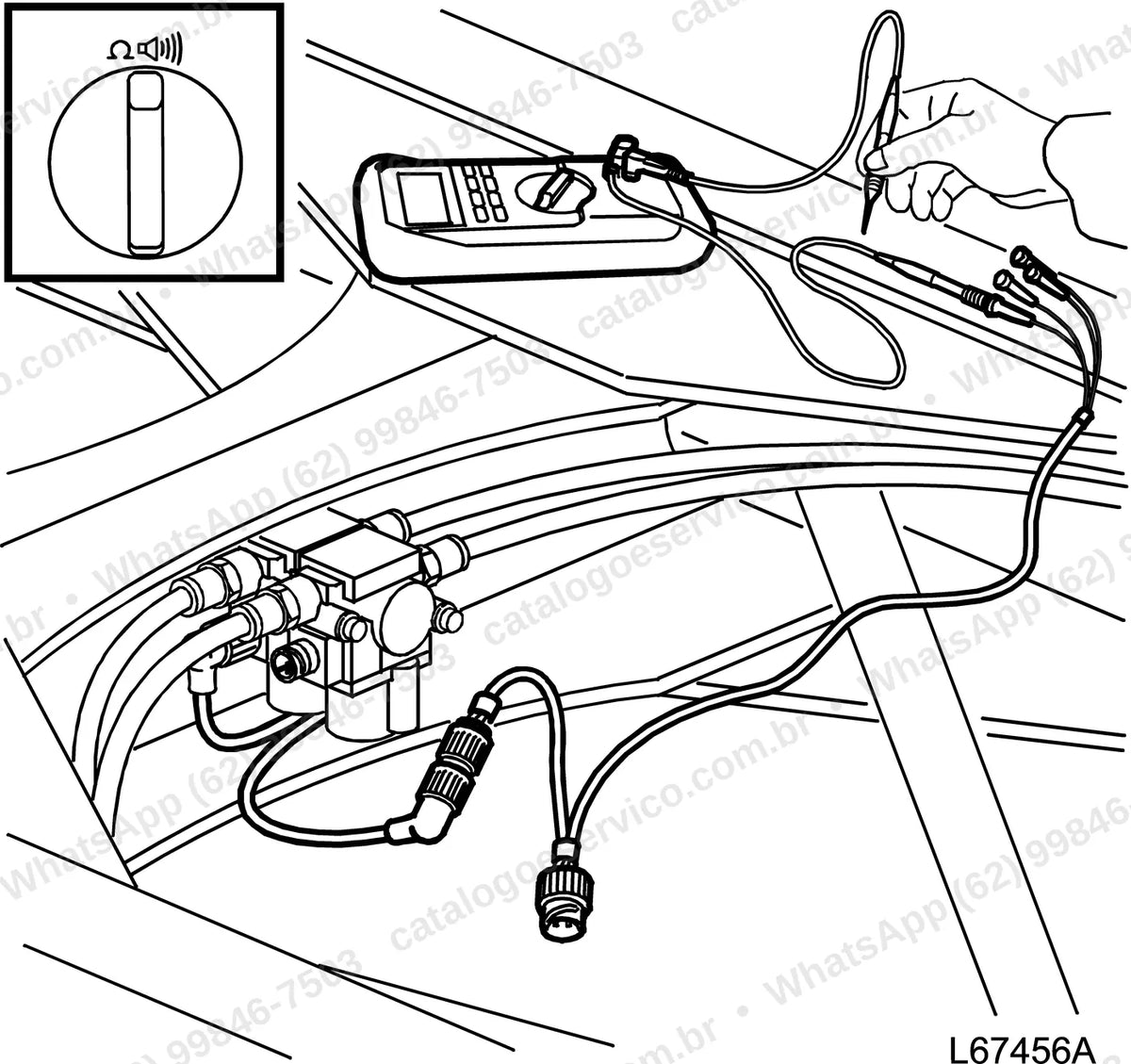 Manual de serviço Volvo L350H: ilustração técnica 1
