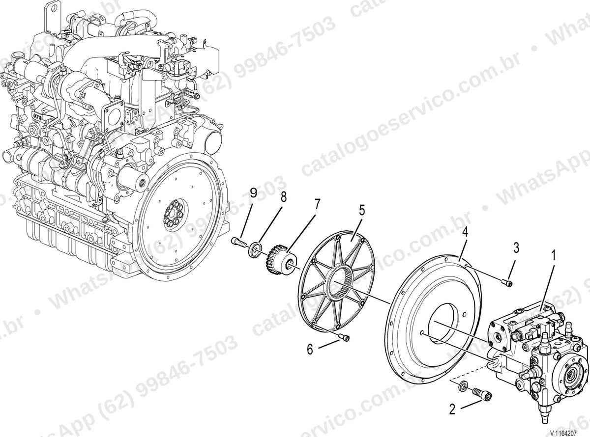 Manual de serviço Volvo L35G: ilustração técnica 2