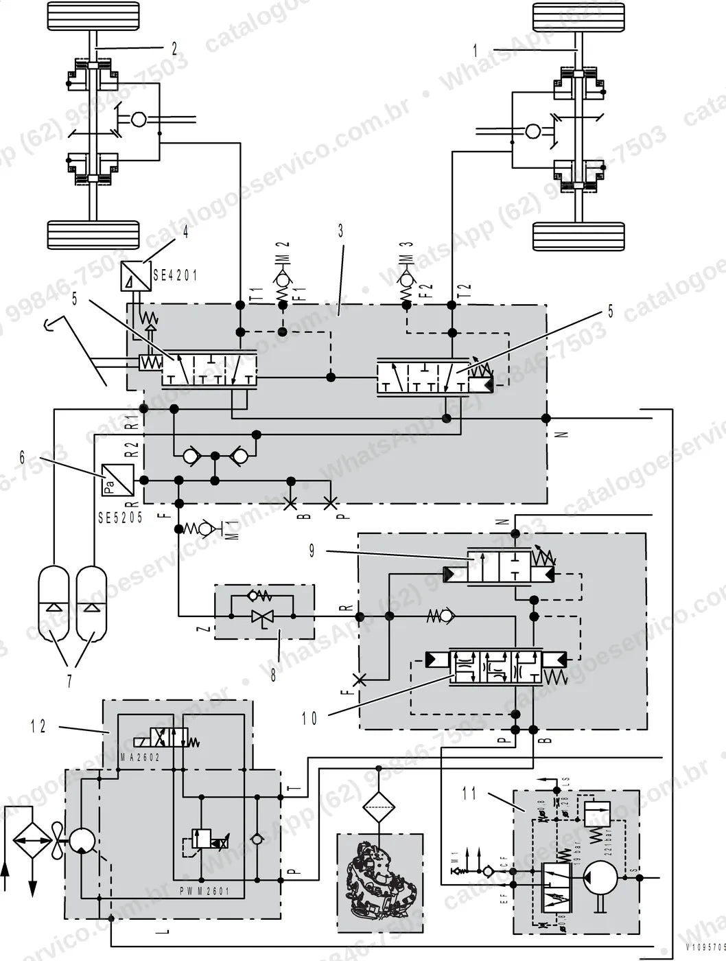 Manual de serviço Volvo L50F: ilustração técnica 3