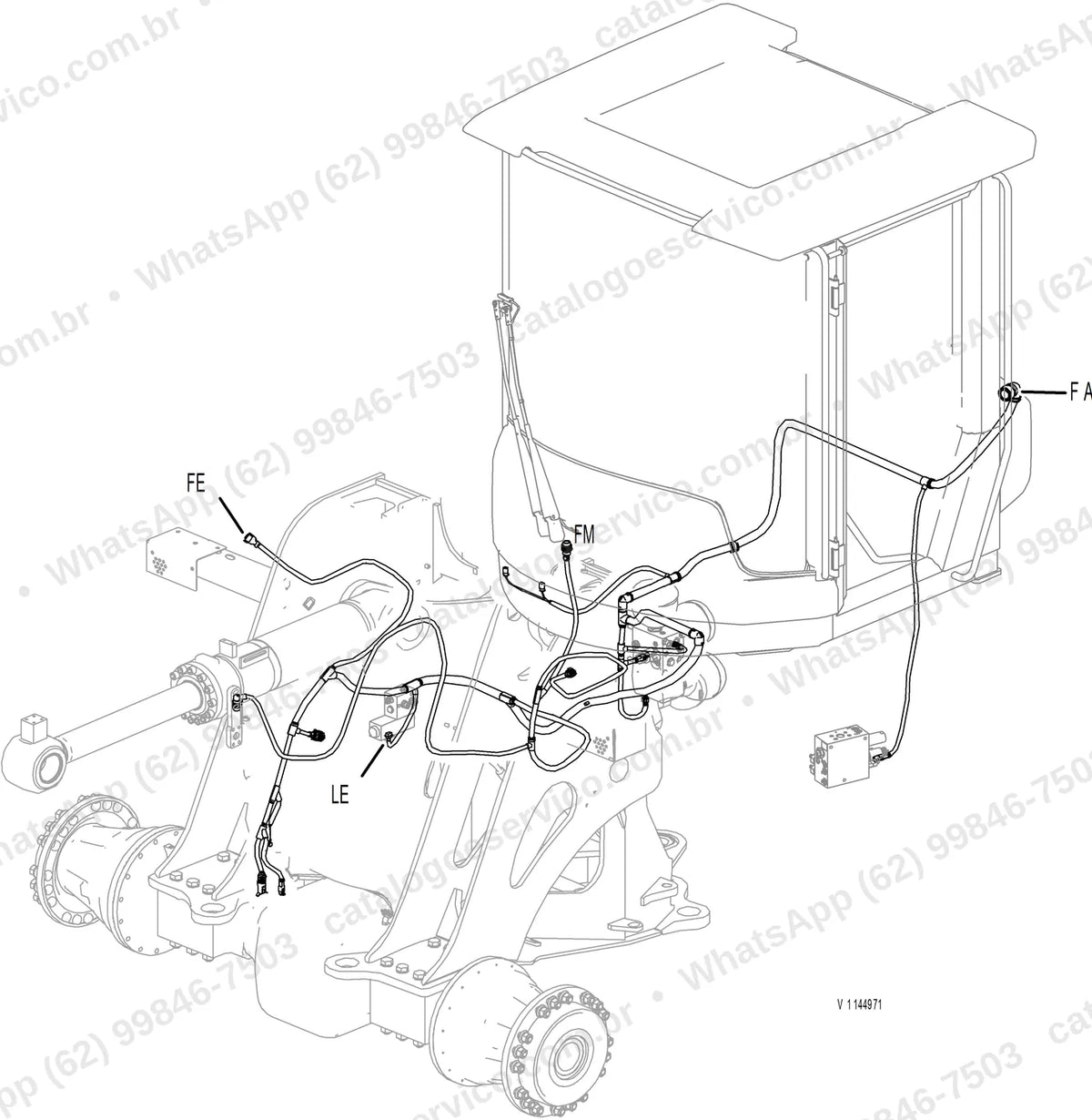 Manual de serviço Volvo L60G Z: ilustração técnica 3