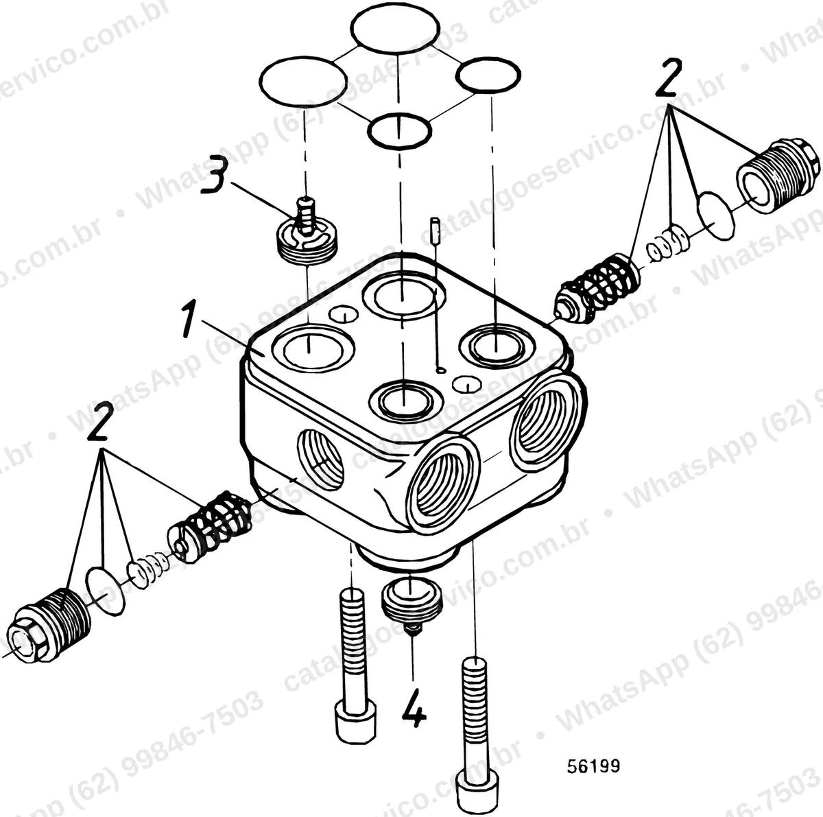 Manual de serviço Volvo L90B: ilustração técnica 2