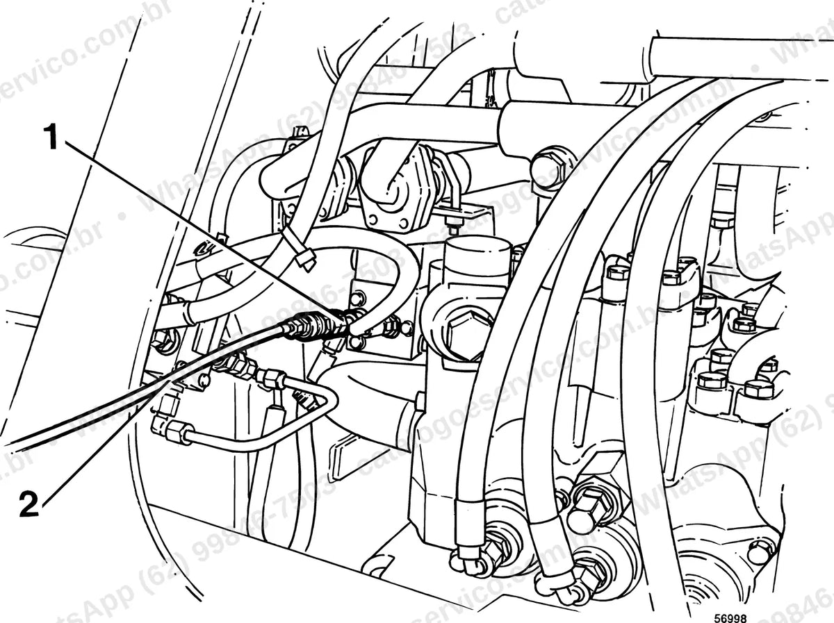 Manual de serviço Volvo L90B: ilustração técnica 3