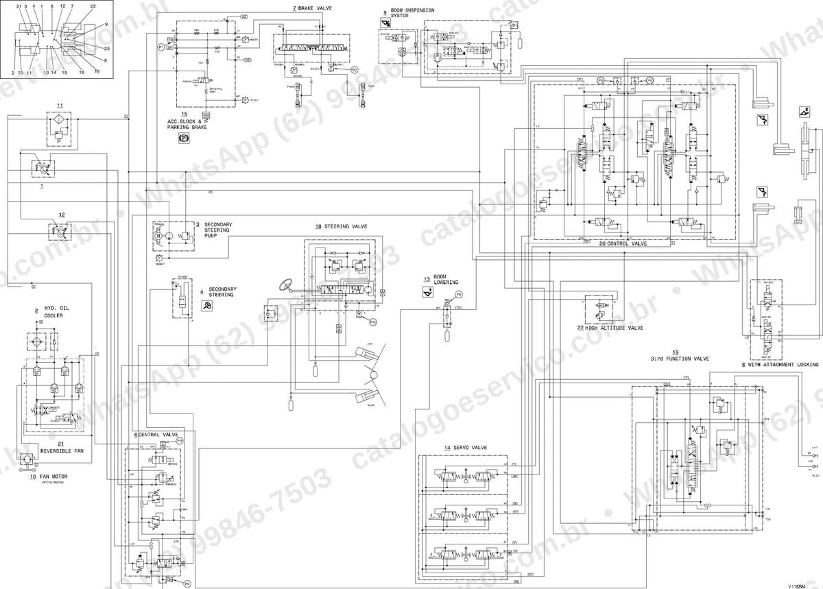 Manual de serviço Volvo L90G Z: ilustração técnica 1