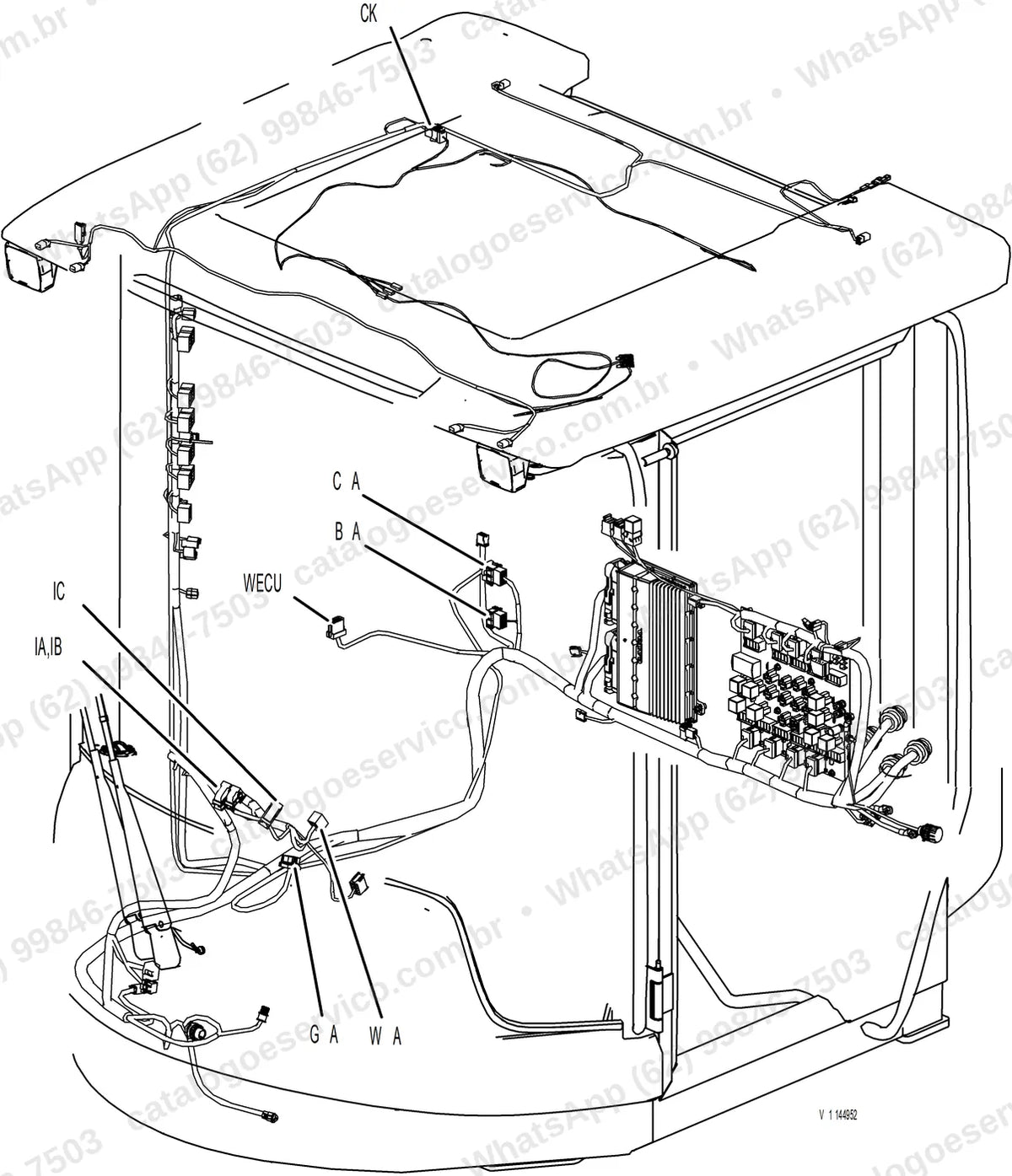 Manual de serviço Volvo L90G Z: ilustração técnica 3