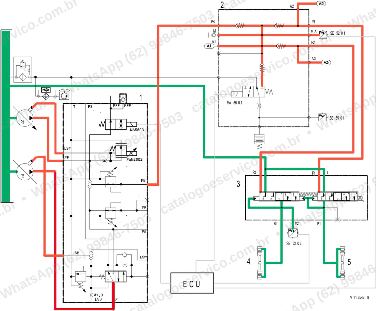 Manual de serviço Volvo L90G Z: ilustração técnica 4
