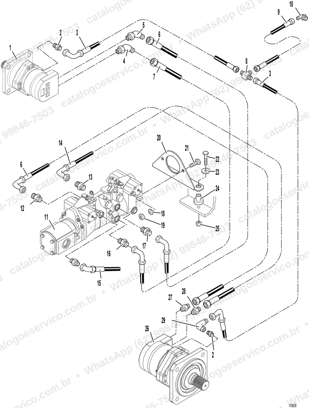 Manual de serviço Volvo MC80: ilustração técnica 4