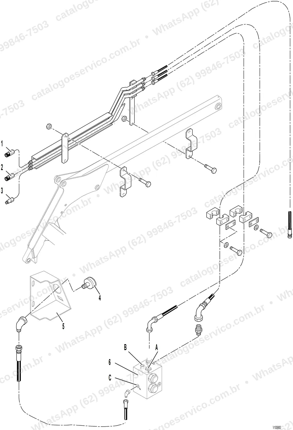 Manual de serviço Volvo MC90: ilustração técnica 2