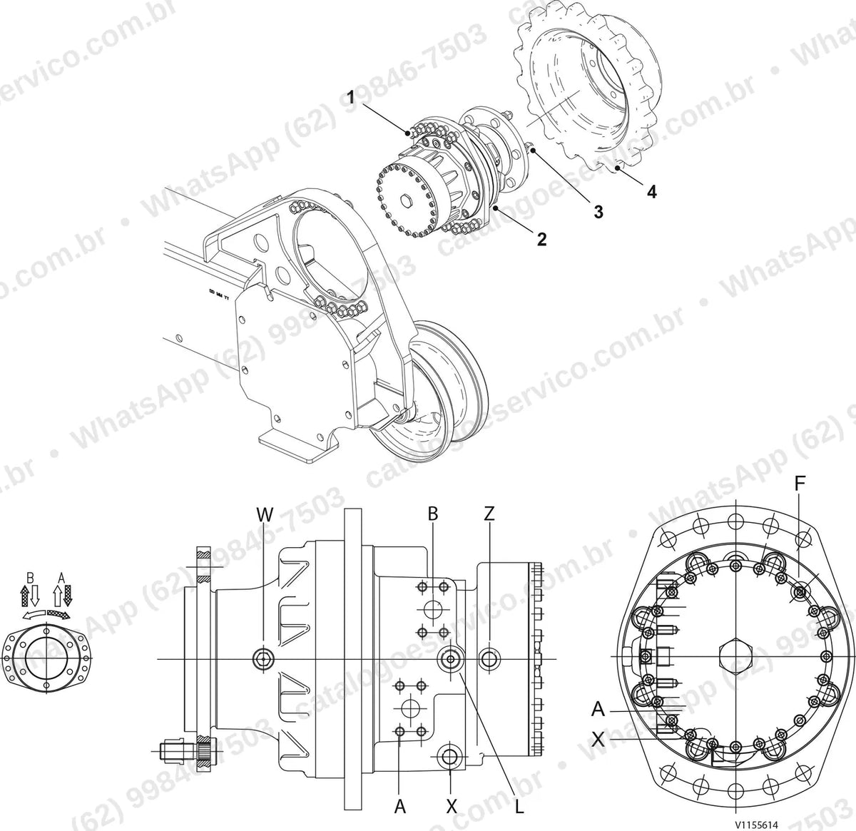 Manual de serviço Volvo MCT135D: ilustração técnica 3