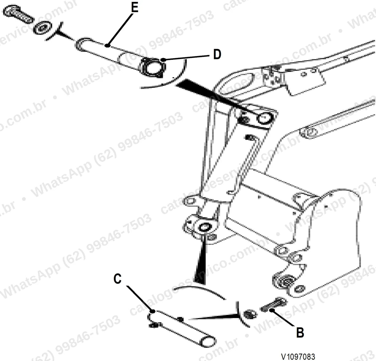 Manual de serviço Volvo MCT70C: ilustração técnica 2