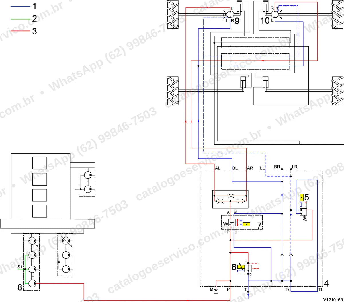 Manual de serviço Volvo P2870D: ilustração técnica 4
