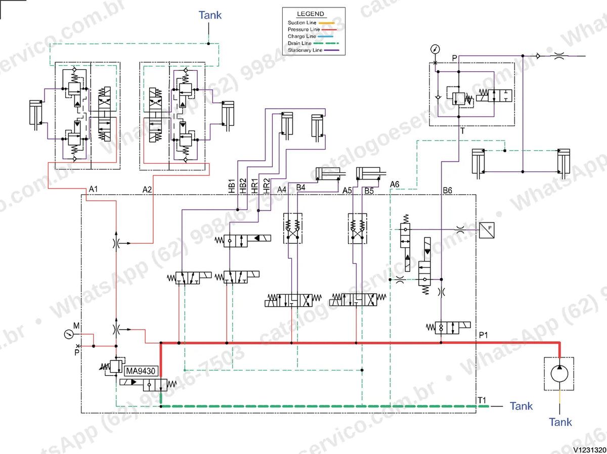 Manual de serviço Volvo P4370D ABG: ilustração técnica 2