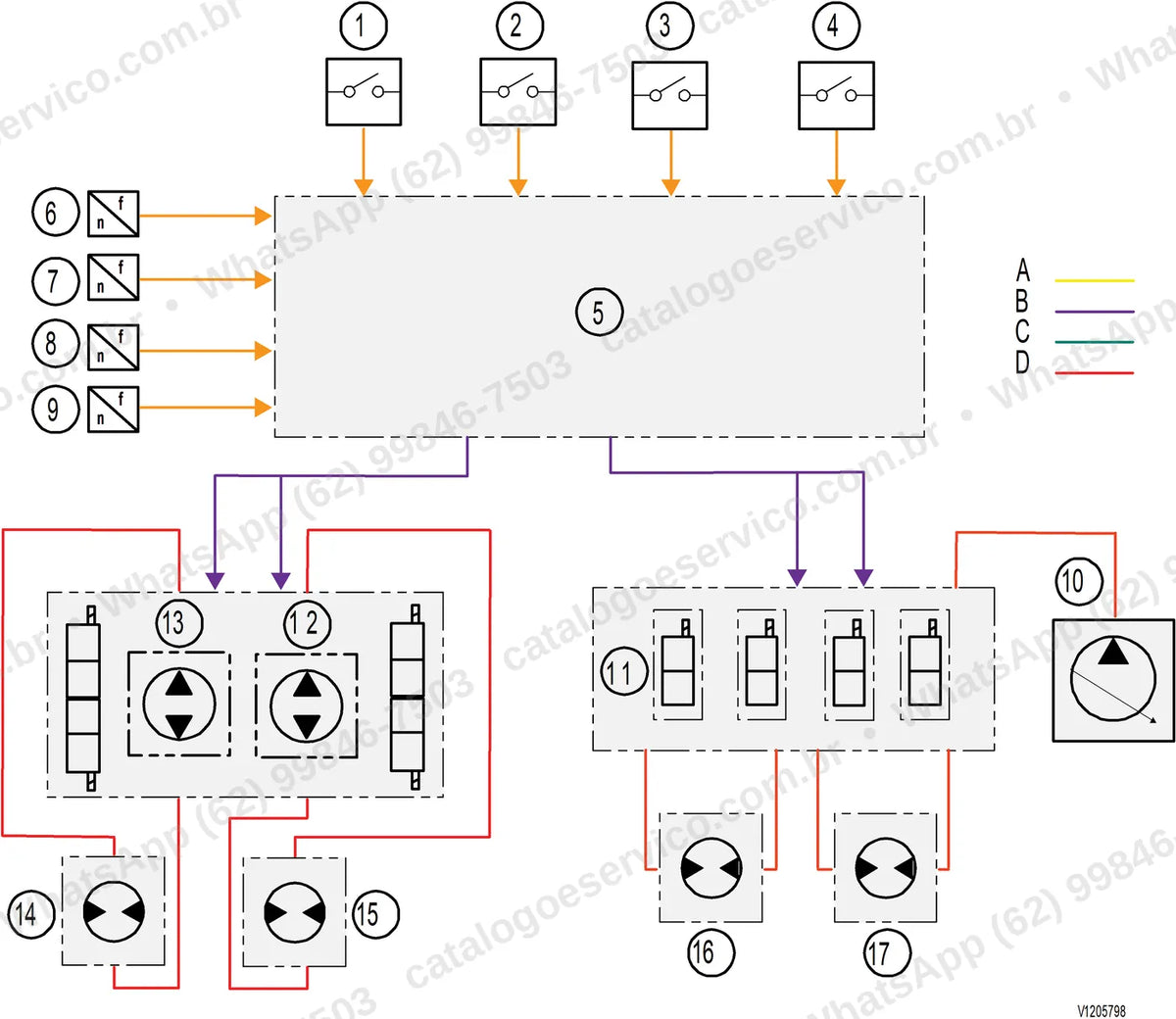 Manual de serviço Volvo P5110B: ilustração técnica 2
