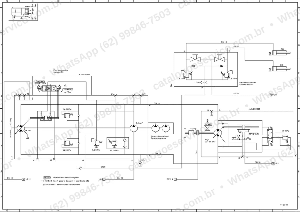 Manual de serviço Volvo P6820C ABG: ilustração técnica 1