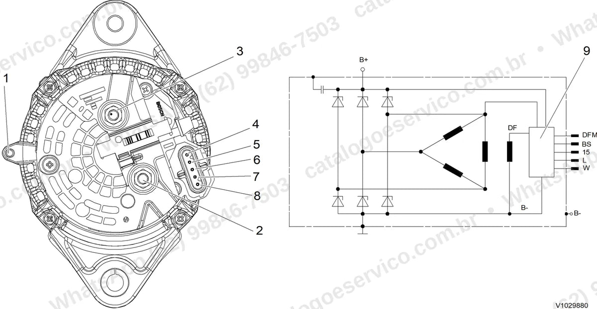 Manual de serviço Volvo P7110B: ilustração técnica 2