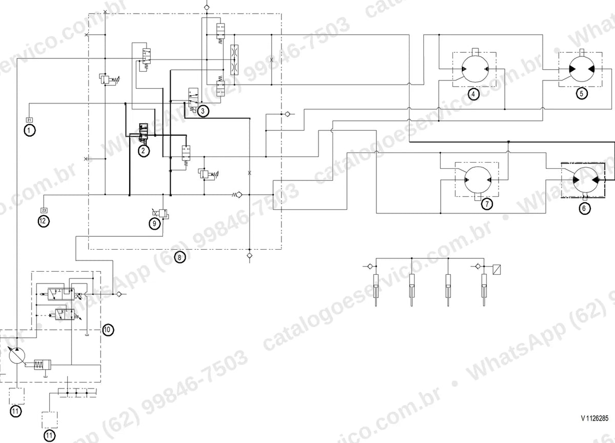 Manual de serviço Volvo P7170: ilustração técnica 2